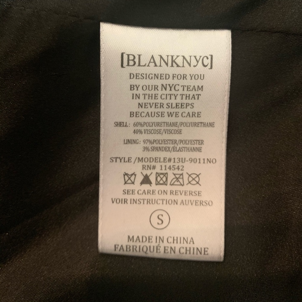 BLANKNYC Faux Leather Moto Jacket (small) - Picture 7 of 8